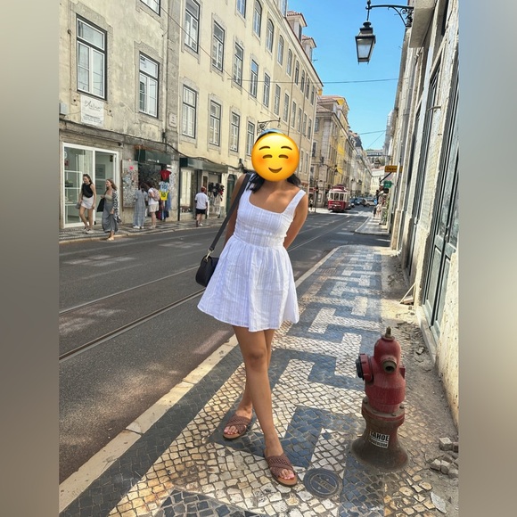 White Mini Dress - Picture 2 of 3
